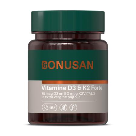 Bonusan Vitamine D3 & K2 Forte Softgels