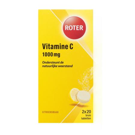 Roter Vitamine C 1000mg Bruistabletten Citroen Duopack