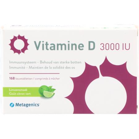 Metagenics Vitamine D 3000 i.e (168 kauwtabletten)