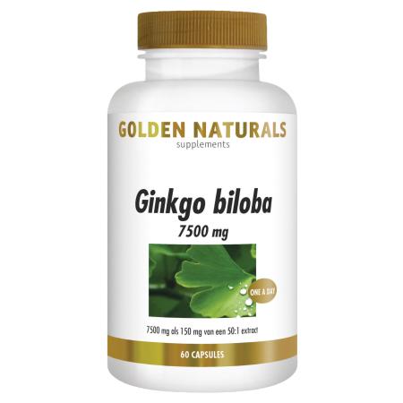 Golden Naturals Ginkgo Biloba 7500mg Capsules