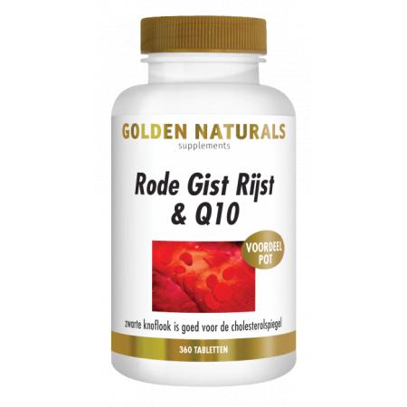 Golden Naturals Rode Gist Rijst & Q10 Tabletten