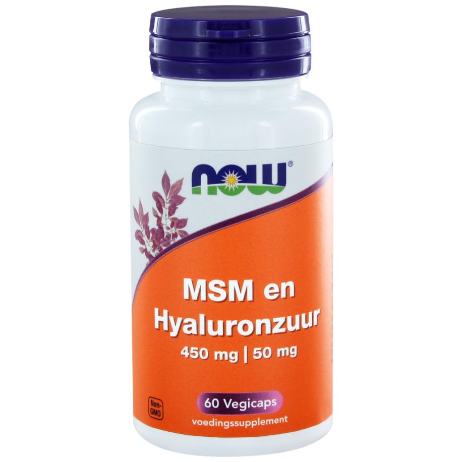 NOW MSM en Hyaluronzuur Capsules