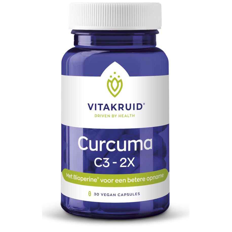 Vitakruid Curcuma C3-2X (95% curcuminoïden) met Bioperine® 30