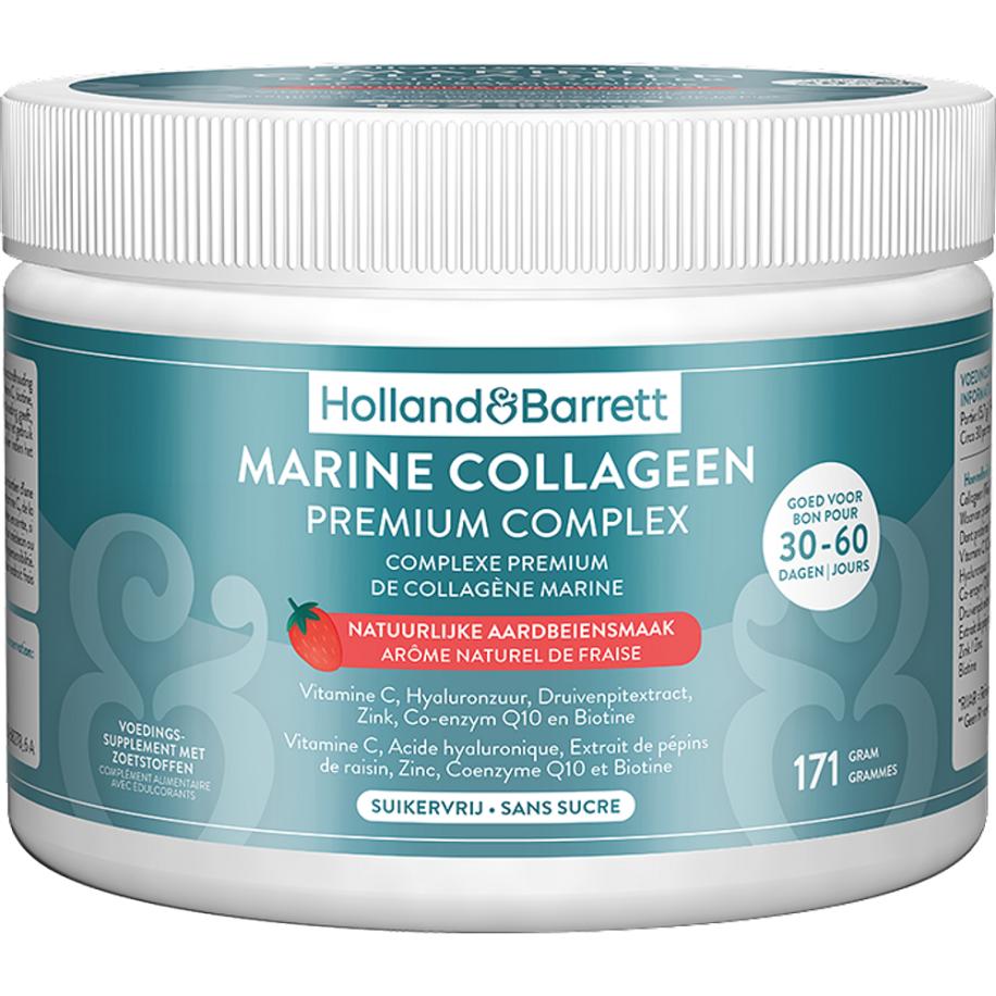 Holland & Barrett Marine Collageen Premium Complex Aardbei - 171g