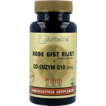 Artelle Rode Gist Rijst Co Enzym Q10 Vegacapsules