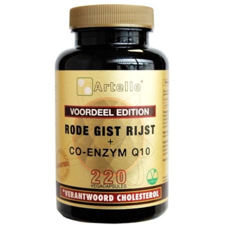 Artelle Rode Gist Rijst Co Enzym Q10 Vegacapsules