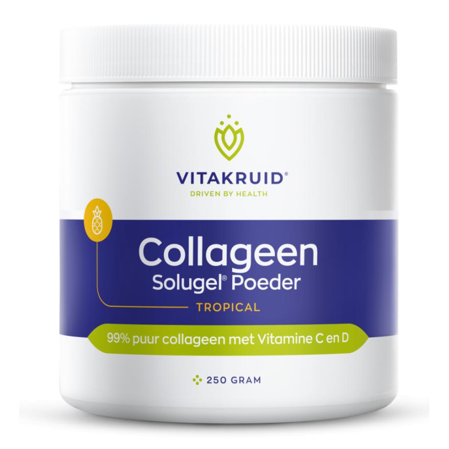 Vitakruid Collageen Solugel® poeder met vitamine C & D - Tropical