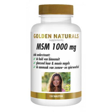 Golden Naturals MSM 1000 mg Tabletten