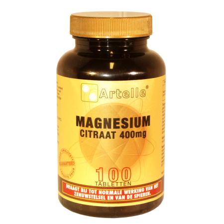 Artelle Magnesium Citraat 400mg Tabletten 100st