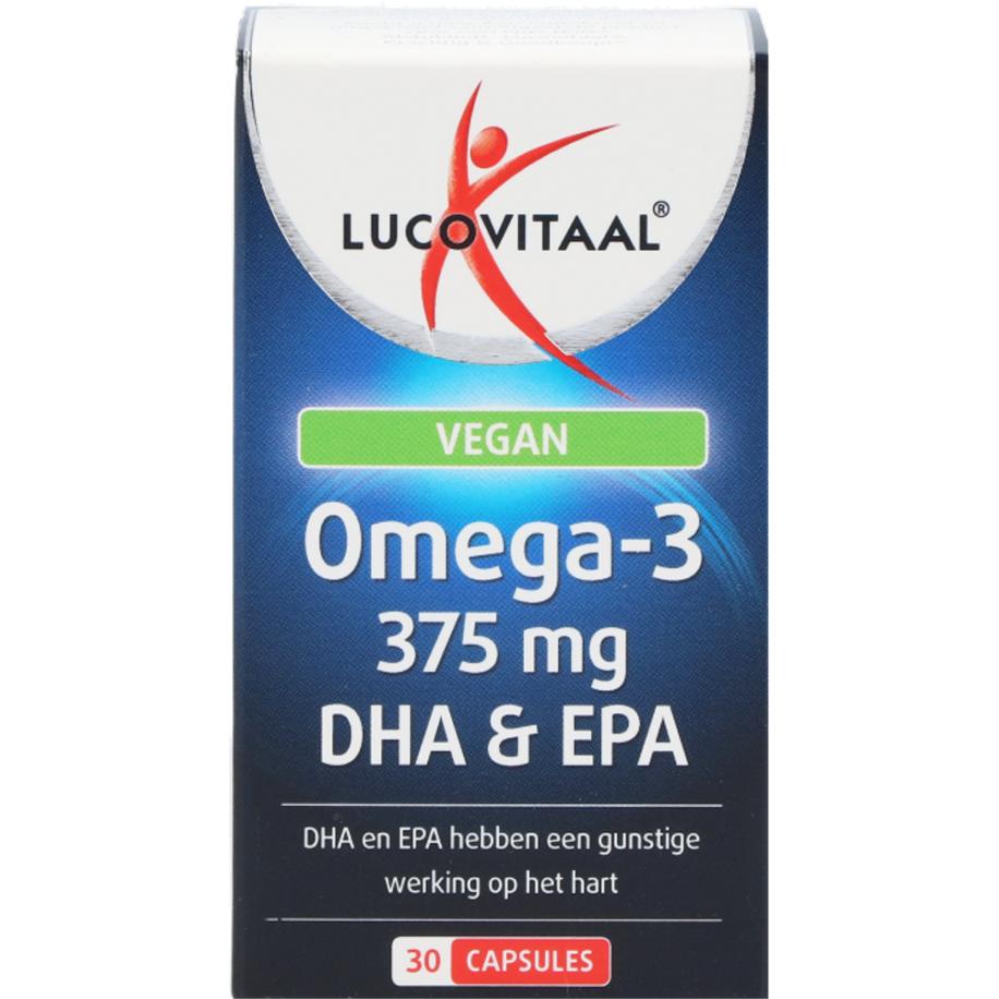 Lucovitaal Vegan Omega-3 375mg DHA & EPA - 30 capsules