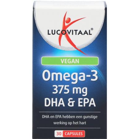 Lucovitaal Vegan Omega-3 375mg DHA & EPA - 30 capsules