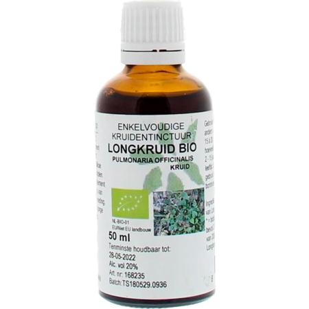 Natura Sanat Longkruid Bio Enkelvoudige Kruidentinctuur - 50 ml