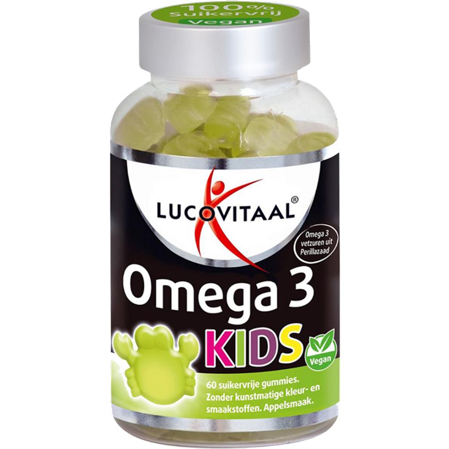 Lucovitaal Omega 3 Kids Appelsmaak (60 Gummies)