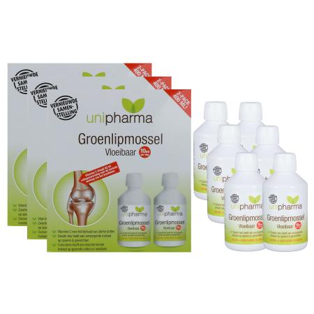 Unipharma Groenlipmossel Vloeibaar Duo-verpakking