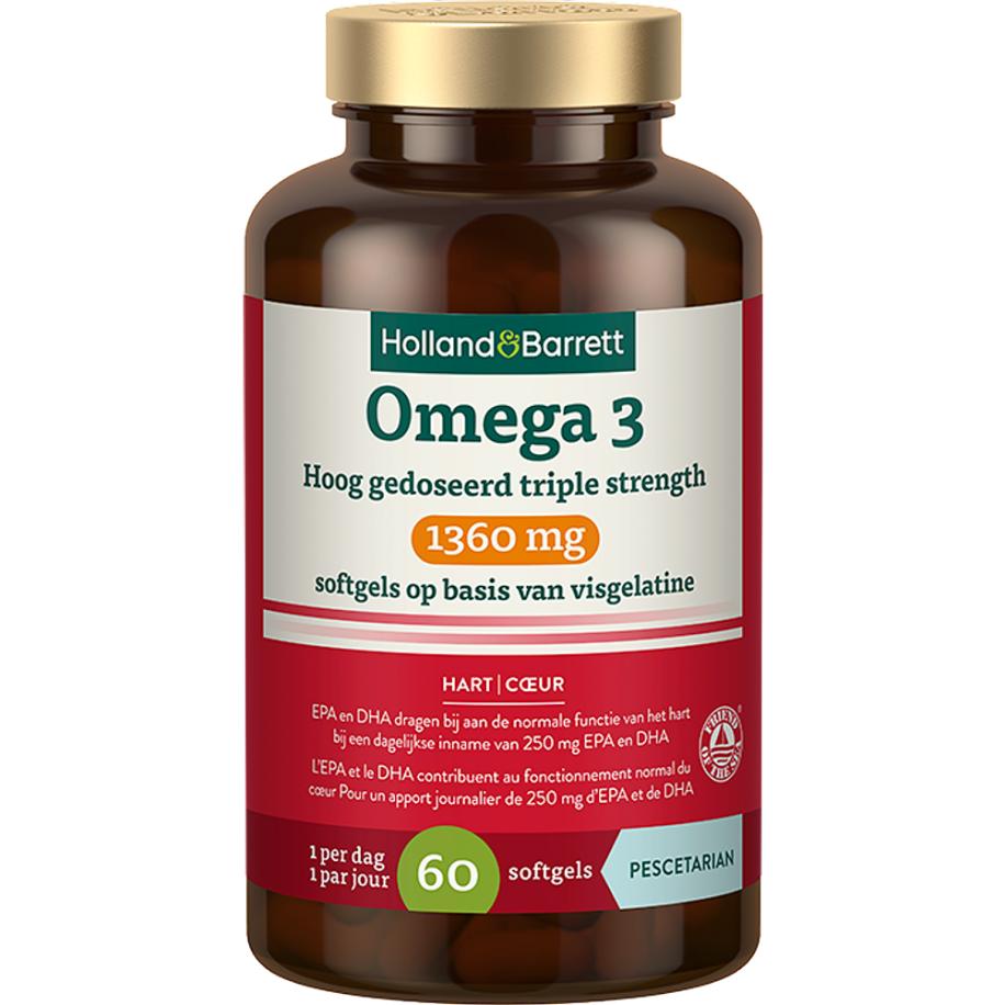 Holland & Barrett Omega 3 1360mg - 60 softgels