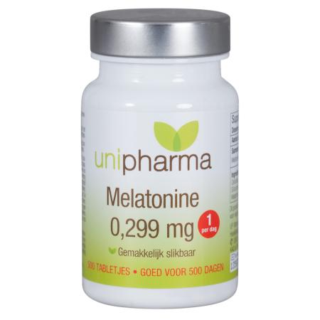 Unipharma Melatonine Puur 0,299mg Tabletten 500st