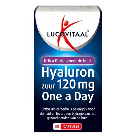 Lucovitaal Hyaluronzuur Droge Huid 120mg Capsules 30st