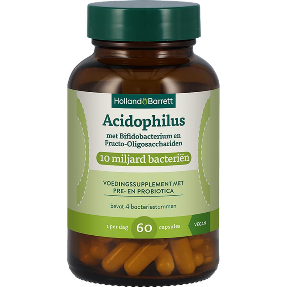 Holland & Barrett Probiotica Acidophilus met Fructo-Oligosacchariden 10mld - 60 capsules