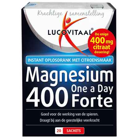 Lucovitaal Magnesium Poeder Forte 400mg Sachets