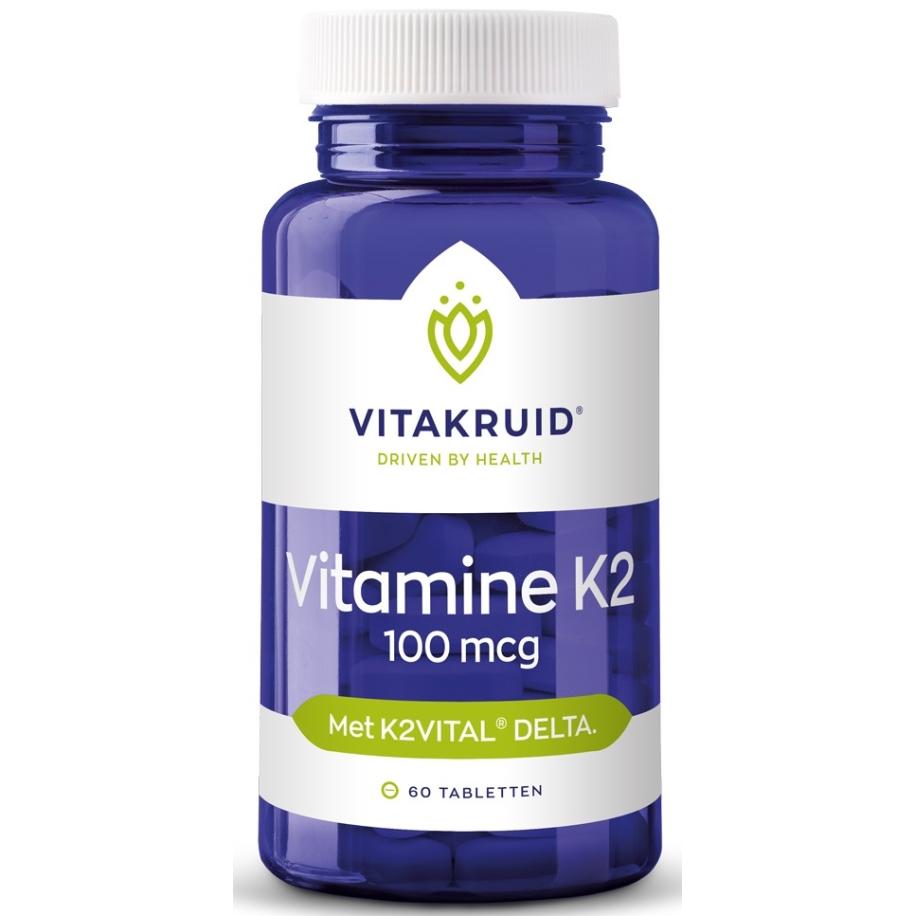 Vitakruid Vitamine K2 100 mcg Tabletten