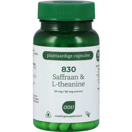 AOV 830 Saffraan & L-theanine - 30 Capsules