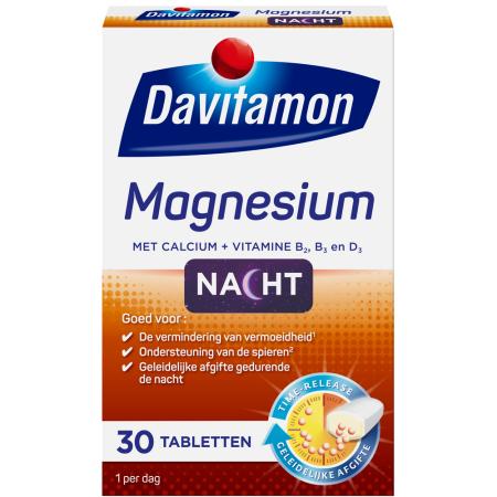Davitamon Magnesium Voor De Nacht Tabletten 30st