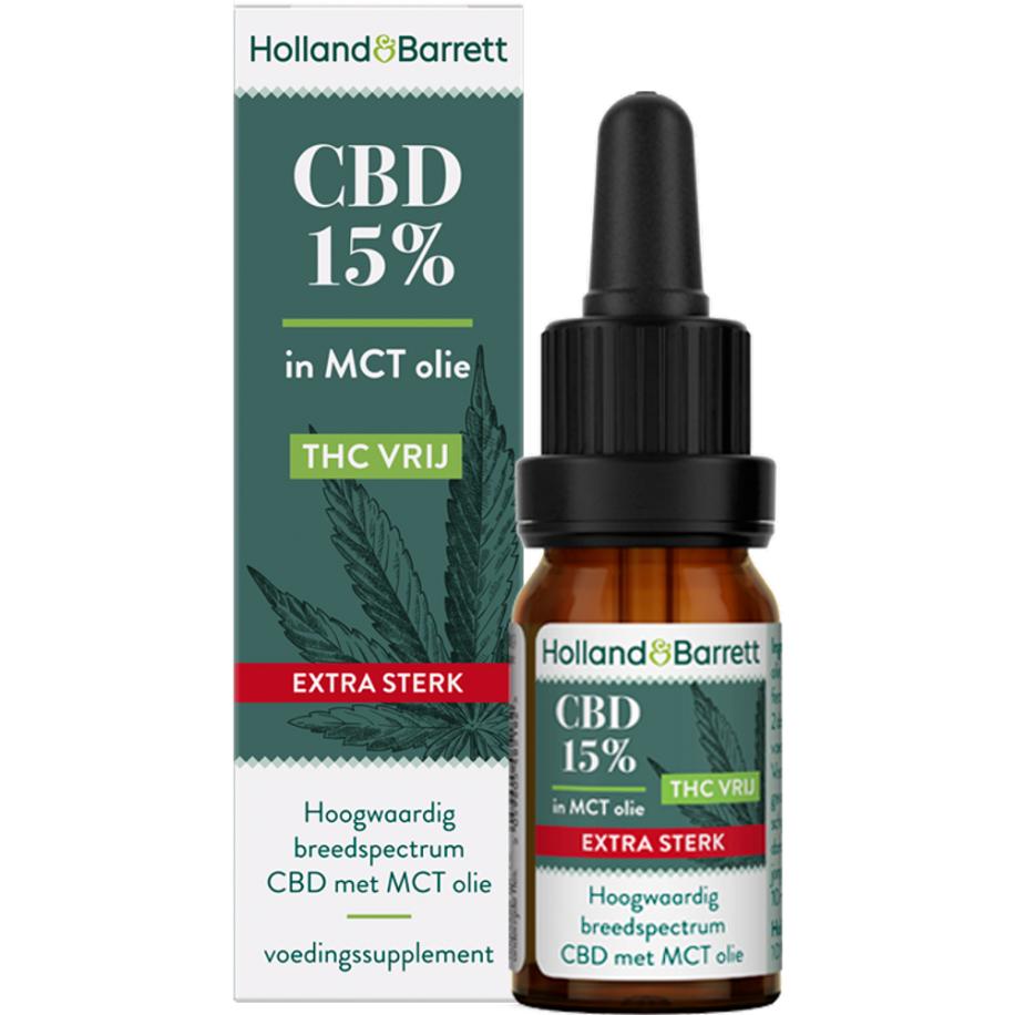 Holland & Barrett CBD Olie Extra Sterk 15% (10ml)