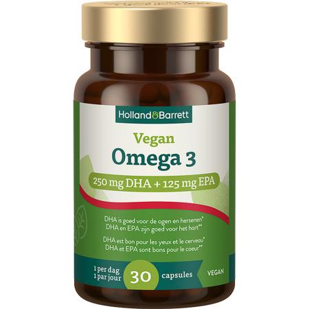 Holland & Barrett Vegan Omega-3 met DHA en EPA - 30 capsules