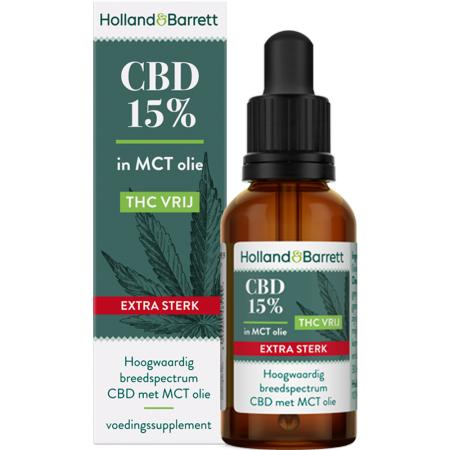 Holland & Barrett CBD Olie Extra Sterk 15% (30ml)