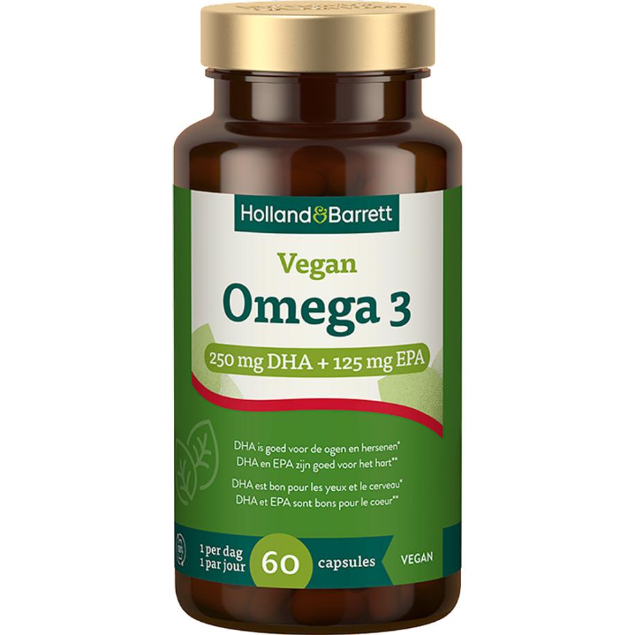 Holland & Barrett Vegan Omega-3 met DHA en EPA - 60 capsules