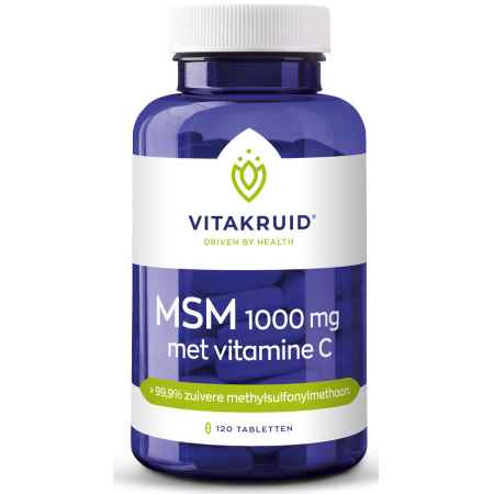 Vitakruid MSM 1000 mg > 99,9% zuiver + vitamine C