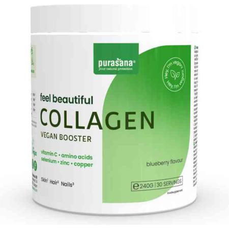 Purasana Feel Beautiful Vegan Collageen Booster + MSM Bosbes - 240g