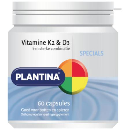 Plantina Specials Vitamine K2 & D3 Capsules