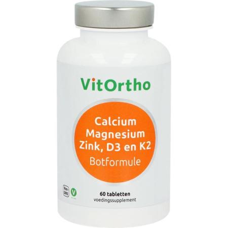 VitOrtho Calcium Magnesium Zink, D3 en K2 Tabletten