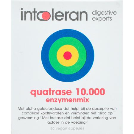 Intoleran Quatrase 10.000 Enzymenmix - 36 capsules