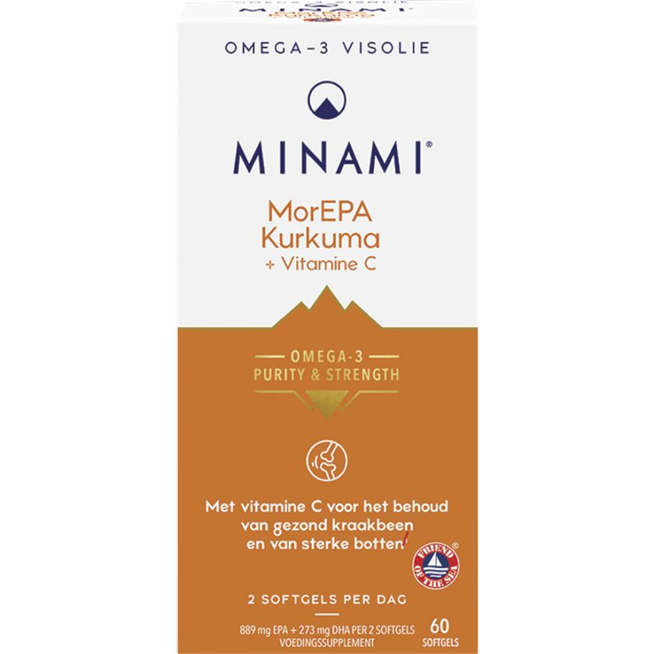 MINAMI Omega-3 MorEPA Kurkuma + Vitamine C - 60 softgels