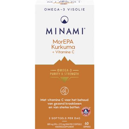 MINAMI Omega-3 MorEPA Kurkuma + Vitamine C - 60 softgels