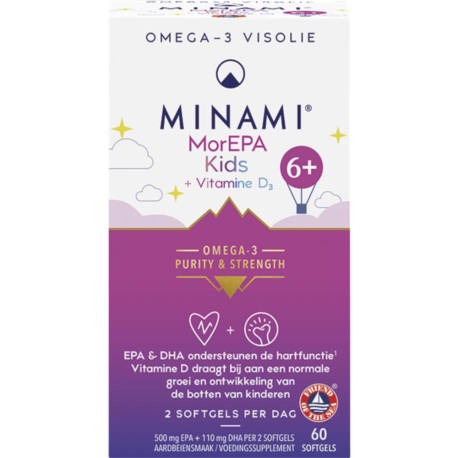 MINAMI Omega-3 MorEPA Kids + Vitamine D3 - 60 softgels