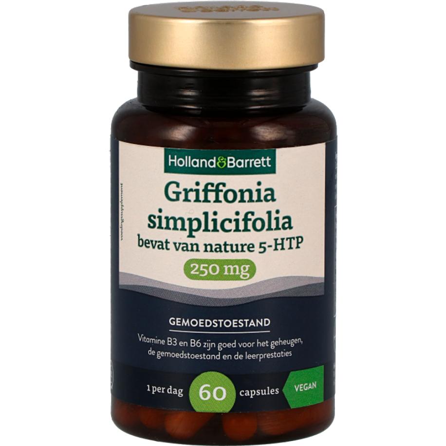Holland & Barrett Griffonia Simplicifolia 250mg Bevat Van Nature 5-HTP - 60 capsules
