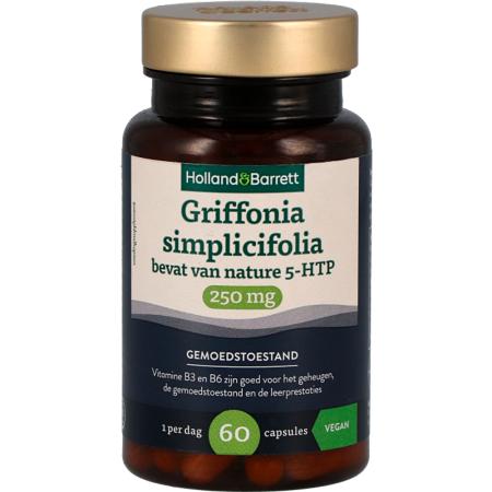 Holland & Barrett Griffonia Simplicifolia 250mg Bevat Van Nature 5-HTP - 60 capsules