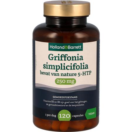 Holland & Barrett Griffonia Simplicifolia 250mg Bevat Van Nature 5-HTP - 120 capsules