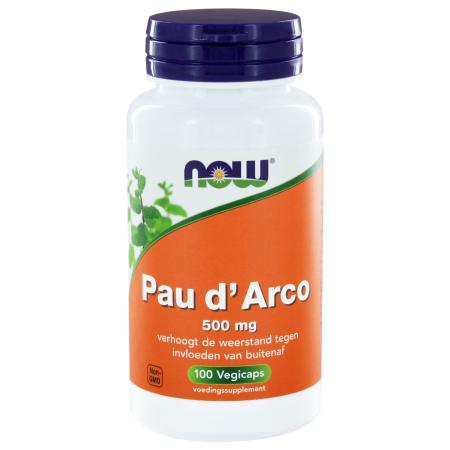 NOW Pau D'Arco 500mg Capsules 100st