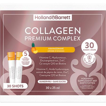 Holland & Barrett Collageen Premium Complex Ananassmaak - 30 shots