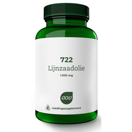 AOV 722 Lijnzaadolie 1000mg Capsules