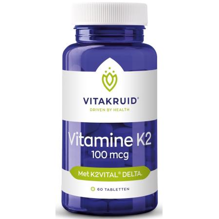 Vitakruid Vitamine K2 100 mcg Tabletten