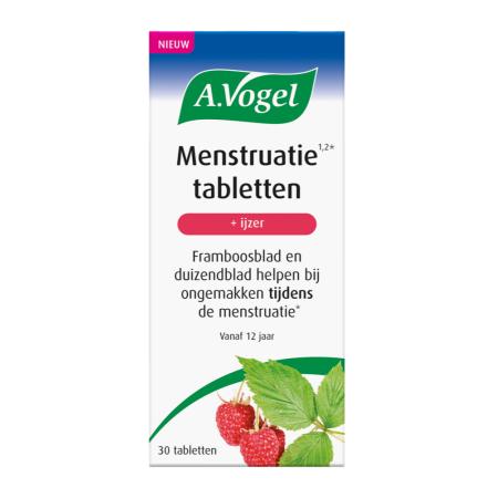 A.Vogel Menstruatie Tabletten + IJzer