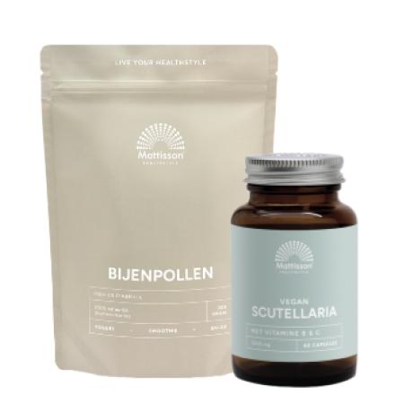 Mattisson HealthStyle Scutellaria 2500mg en Bijenpollen Combi Set