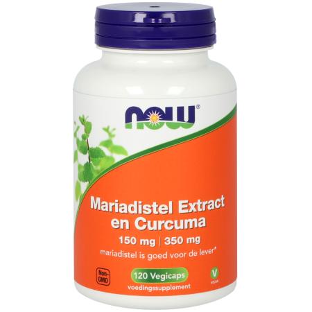 Now Mariadistel Extract en Curcuma Capsules