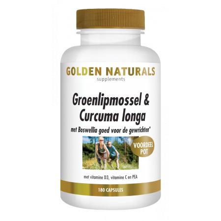 Golden Naturals Groenlipmossel & Curcuma longa Capsules