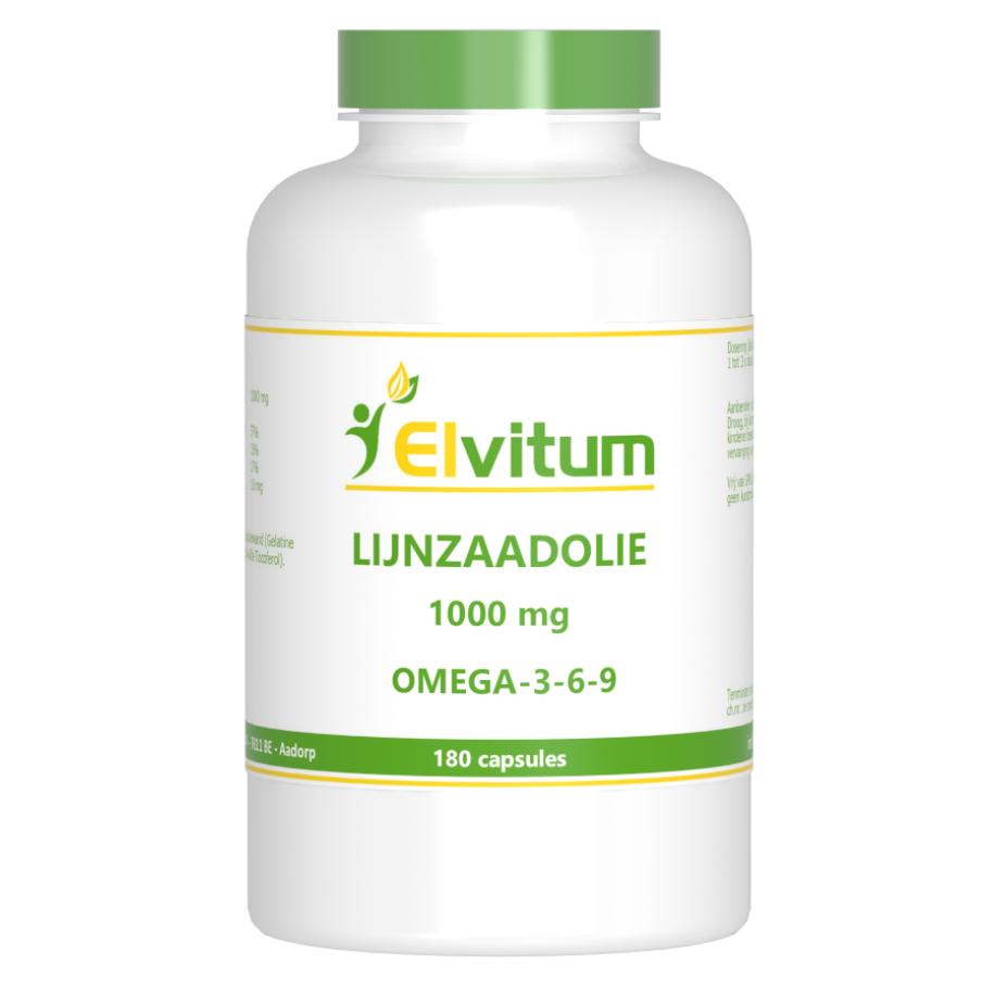 Elvitum Lijnzaadolie 1000mg Omega-3-6-9 Capsules